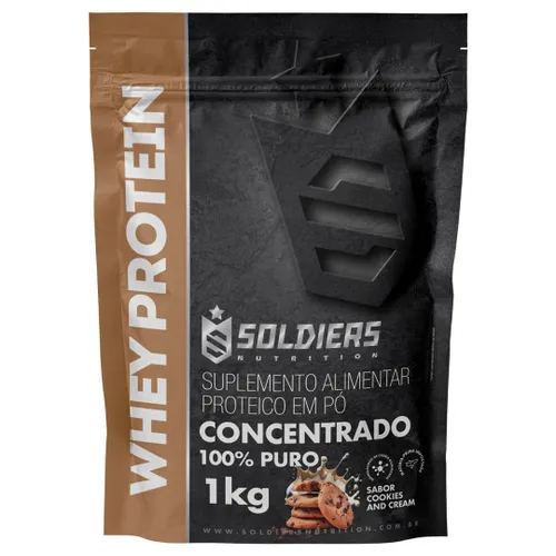 Whey Protein Concentrado 1kg - 100% Importado - Soldiers Nutrition